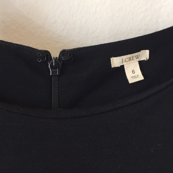 J. Crew Black Pleated Sleeveless Wool ALine Dress - Picture 5 of 7